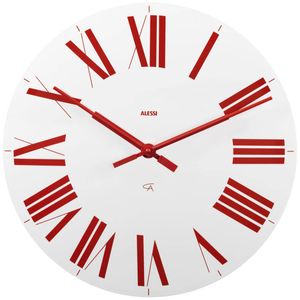 White and red Florence wall clock