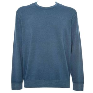 Crewneck sweater in extrafine merino wool