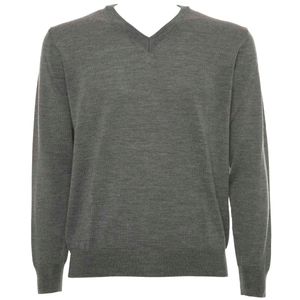 V-neck sweater 100% extrafine merino wool