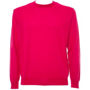 Crewneck sweater in extrafine merino wool