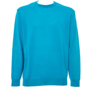 Crewneck sweater in extrafine merino wool