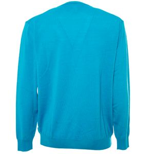 Crewneck sweater in extrafine merino wool