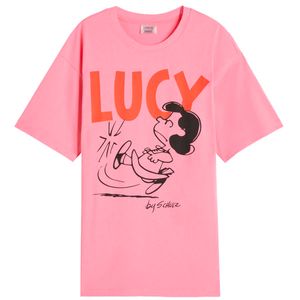 T-shirt over in jersey con stampa Peanuts