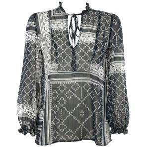 Printed georgette blouse Calerno1
