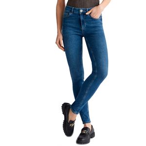 Jeans skinny a vita alta in denim stretch
