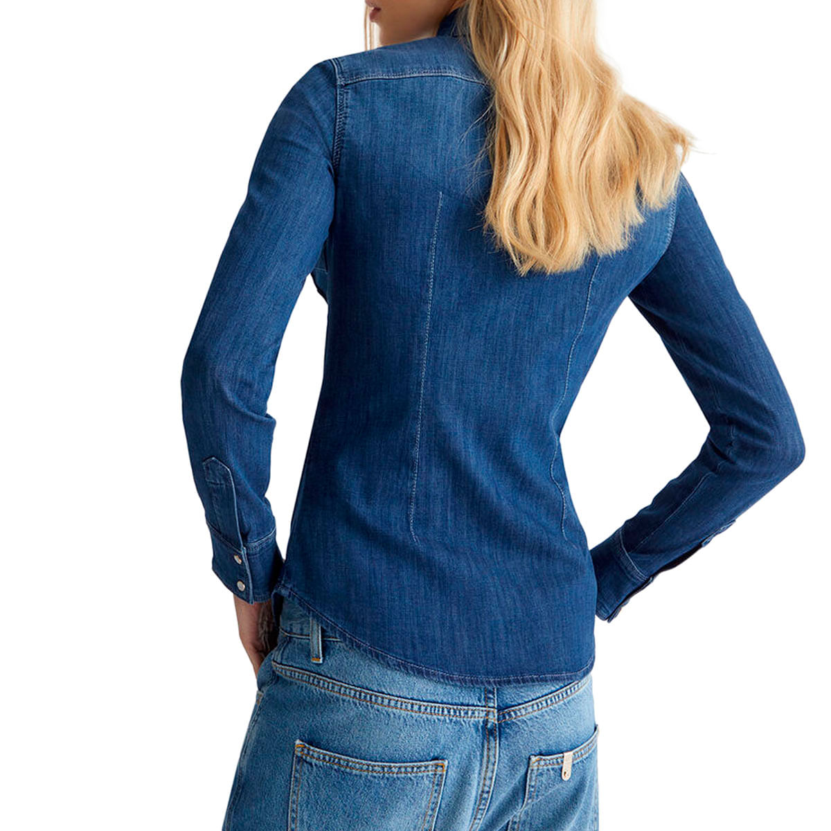 Camicia In Denim Da Uomo Tom Tailor: Jeans Casual Con Tasche Sul Petto - 4