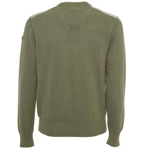 Maglione in cotone con spalline melange