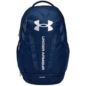 UA Hustle 5.0 black backpack with logo