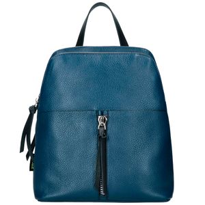 Diana leather backpack with front pockets