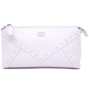 Frivolous clutch bag with studs