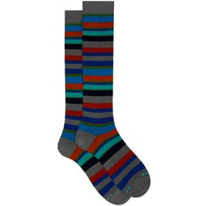 Colorful striped socks in stretch cotton