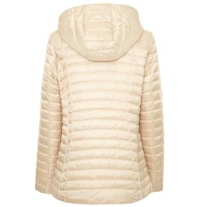 Beige Lilith down jacket with removable hood