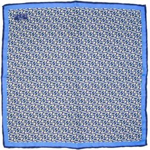 Pochette stampata in seta