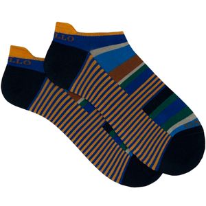 Calzini colorblock a righe in cotone