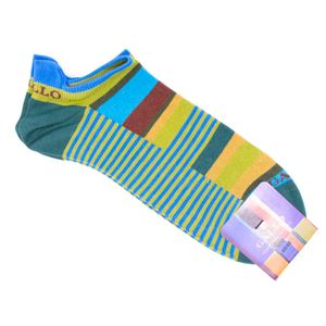 Calzini colorblock a righe in cotone