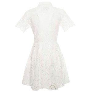 Iriom short dress in English embroidery