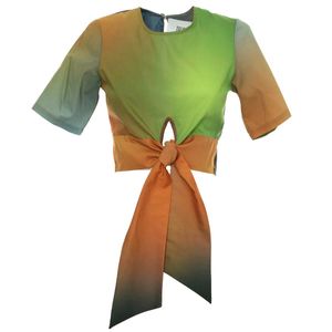 T-Shirt Nighi cropped tye-dye