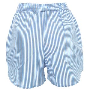 Striped cotton Bermuda shorts