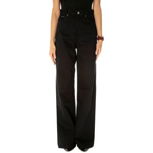 Jeans High Rise Wide Leg neri