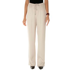 Pantalone in raso di viscosa con coulisse