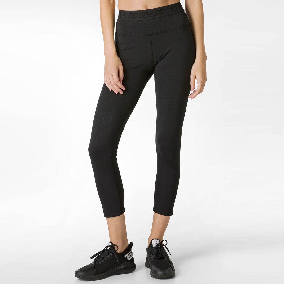 Leggins color glicine in cotone con logo multicolor S-XL