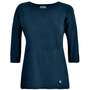 T-Shirt with 3/4 sleeves in slub jersey