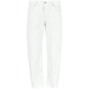 Jeans Carrot fit in denim bianco