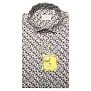 Multicolored Simo M/L shirt with abstract pattern