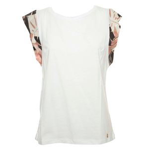Jersey tank top with floral print
