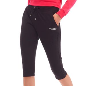 Jogger cropped con logo e coulisse