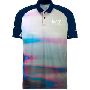 Tennis Pro printed polo shirt in VENTUS7 technical fabric