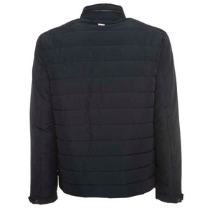 Racer-style down jacket with full zip