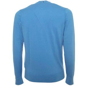 Pullover girocollo con bandierina ricamata
