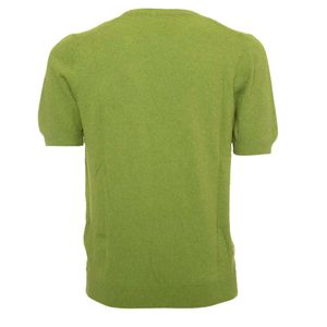 Terry effect stretch cotton T-Shirt