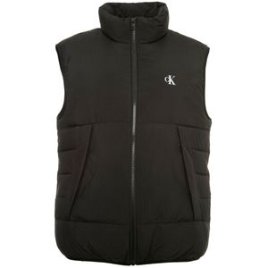 Padded ripstop vest with logo