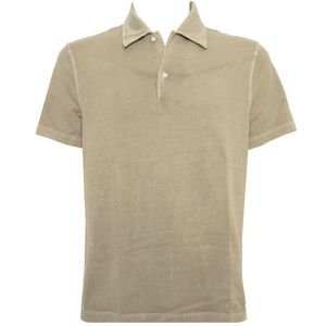 Washed polo shirt in pure cotton