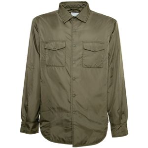 Lightweight nylon jacket with shirt collar