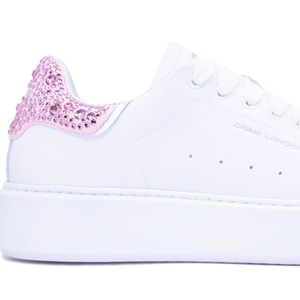Elevate sneakers with pink heel