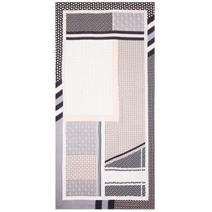 Stole with geometric print