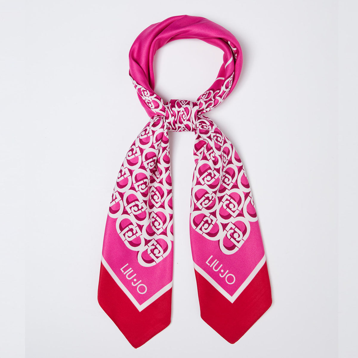 Foulard Liu Jo Fiori 90x90cm - Sciarpa Donna Lavabile - Foto 4