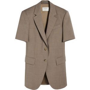 Blazer in lana stretch a  manica corta Pantera