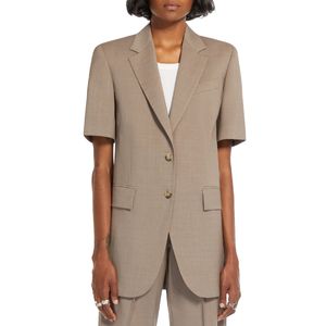 Blazer in lana stretch a  manica corta Pantera