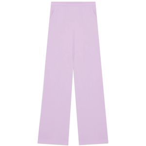 Palazzo trousers in sandblasted crepe