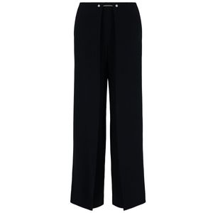 Black enver satin trousers