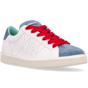 Sneakers P01 in pelle White/Blue