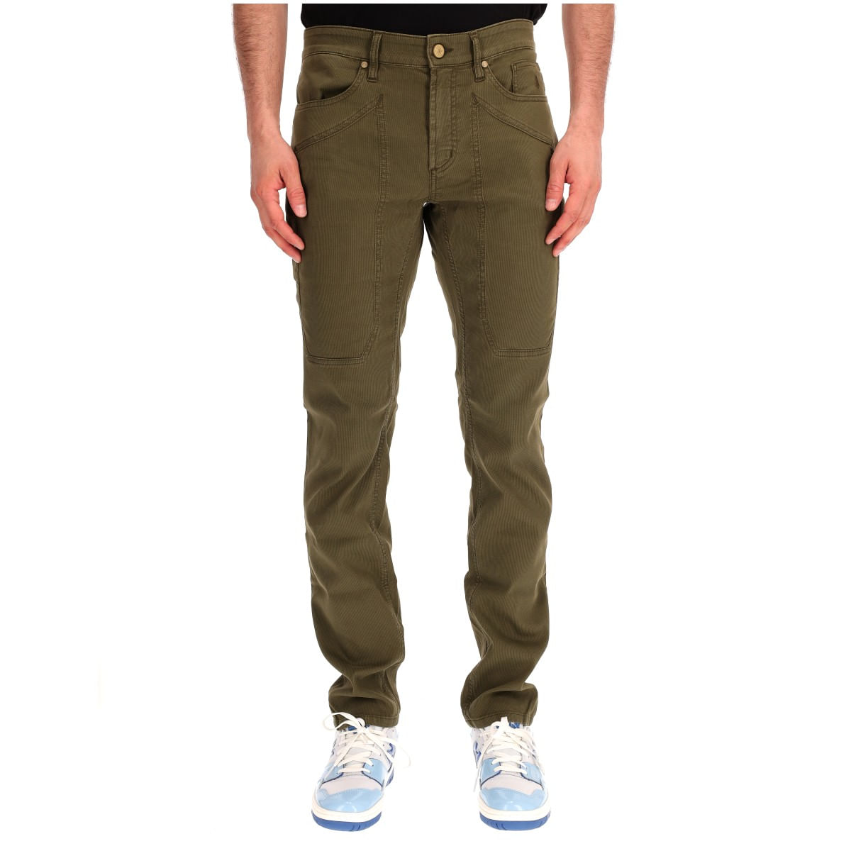 Jeckerson - John Slim fit ribbed trousers on Arteni Shop