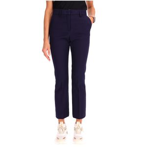Pantaloni chino blu effetto 3D
