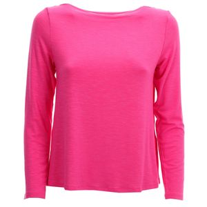 Maglia leggera in viscosa con scollo a barchetta