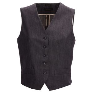 Gilet con chiusura a bottoni in filato ton sur ton