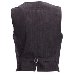Gilet con chiusura a bottoni in filato ton sur ton